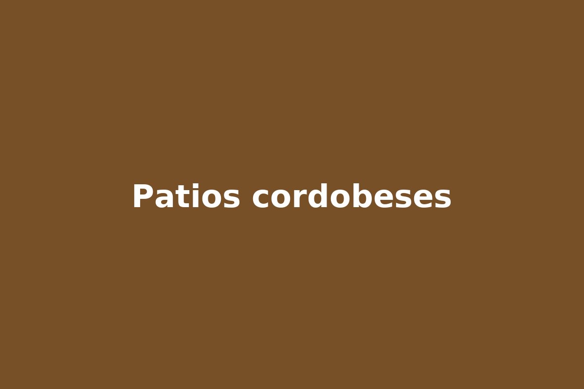 Patios cordobeses
