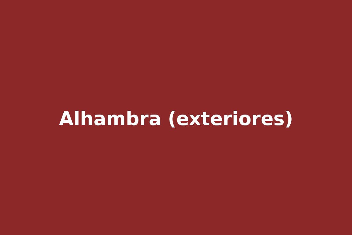 Alhambra (exteriores)